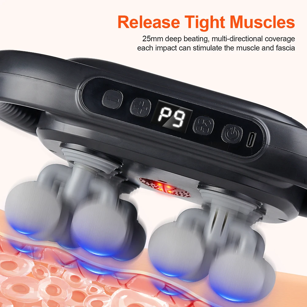 RelaxaPro - 16 Heads High-Frequency Body Massage Gun