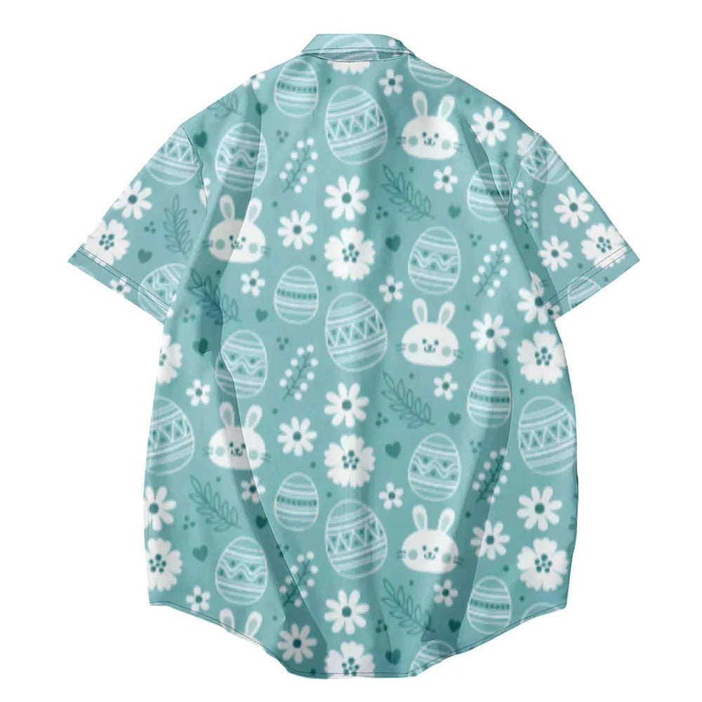 Superfica - Happy Easter 3D Rabbit Print Shirt for Men