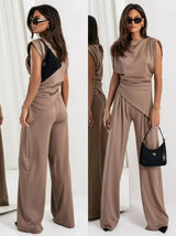 CurveLuxe Trend - Plus Size Pants Set
