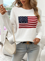 StarSwept - Flag Print Sweater