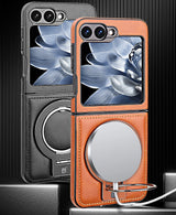 EliteShield - Magnetic Leather Flip Case