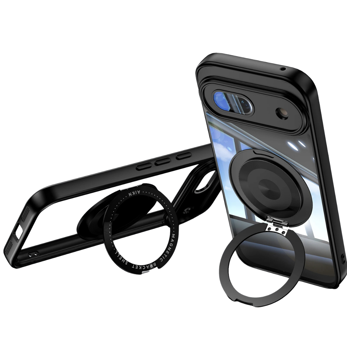 Aurisol - Transparent Magnetic Case & Bracket