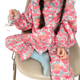 Pajomani - Girls' Easter Rabbit Print Pajama Suit