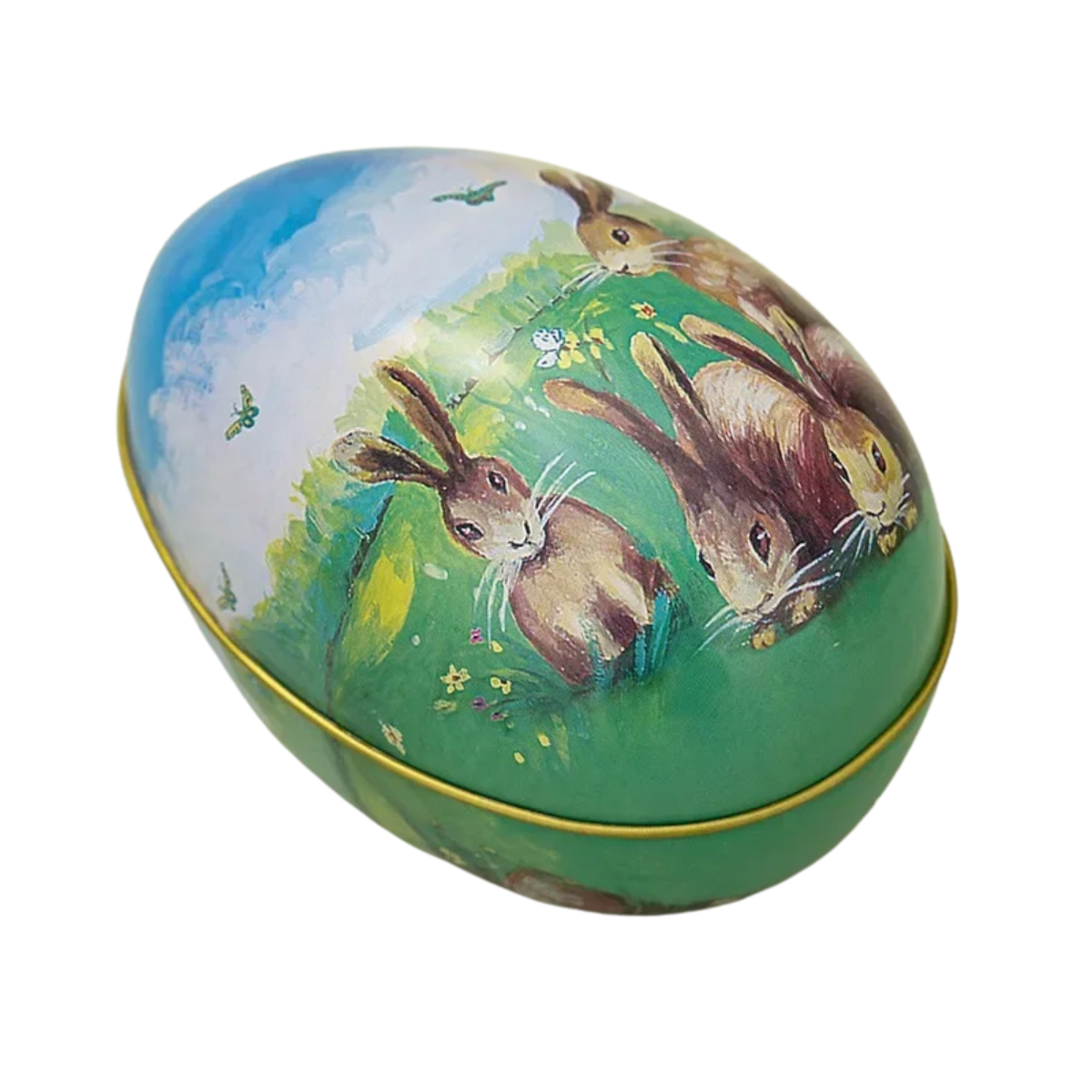 BunZilla - Colorful Easter Egg Candy Box with Rabbit and Chick