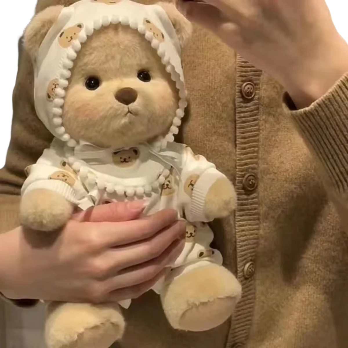 Toylly - Handmade Bear Plush Toy with Dress (30cm)