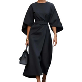 Orriza - Elegant Women's Three-Quarter Sleeve Dress