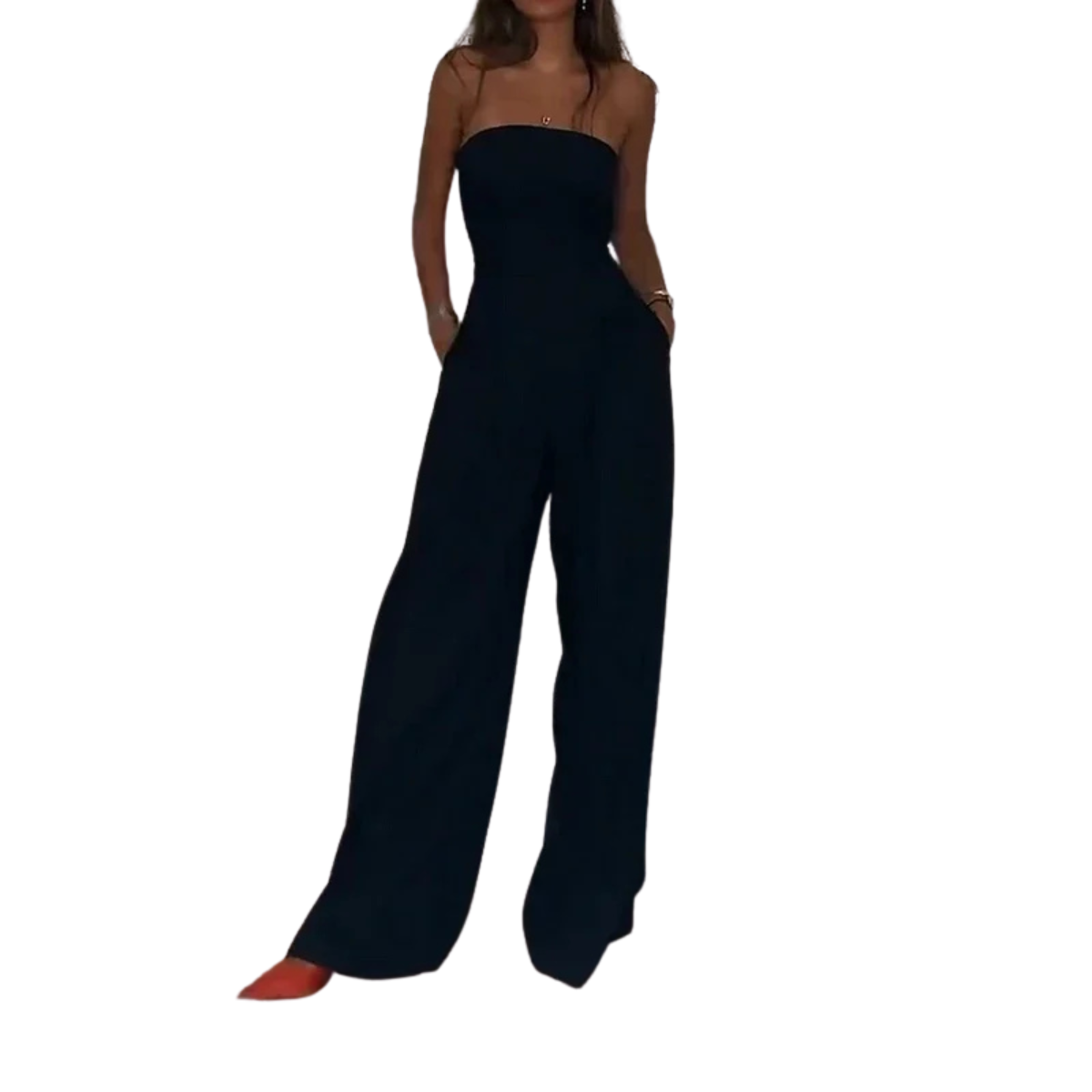 Peplum - Elegant Off-Shoulder Jumpsuit