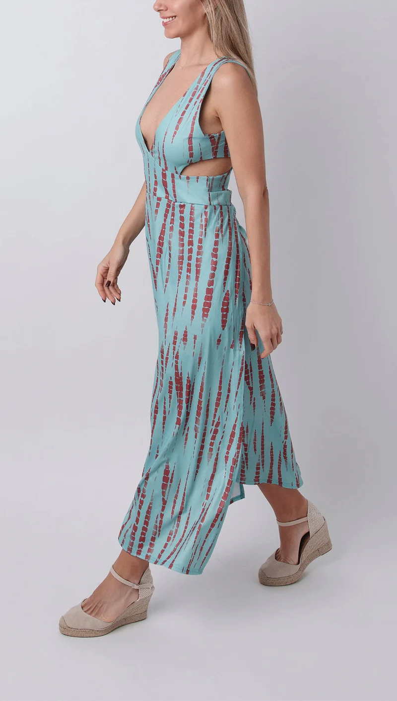Serena – Vibrant Floral Embroidered Midi Dress