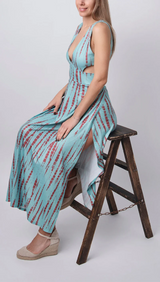 Serena – Vibrant Floral Embroidered Midi Dress