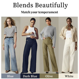 DenimElegance - Plus Flare Pants