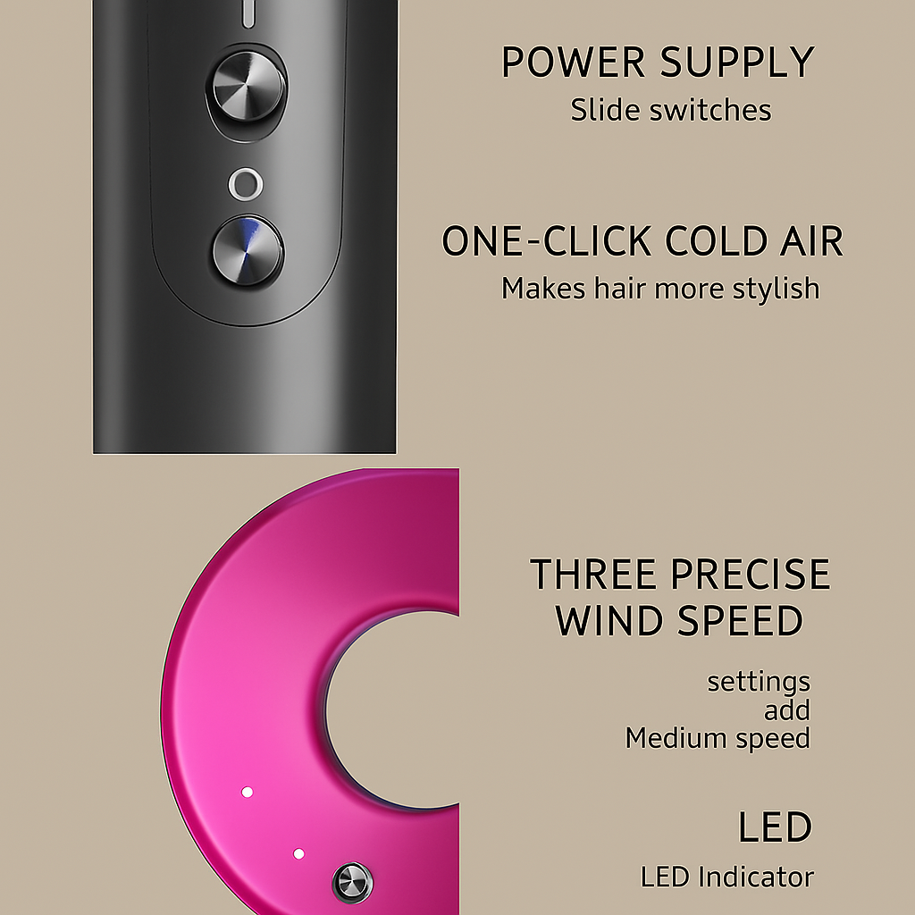 GlowBlitz - Dual-Mode Hair Dryer